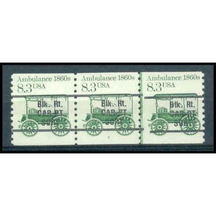 2128a 8.3c Ambulance Fine MNH Dry Gum PNC 1/3 Line Gap W1577