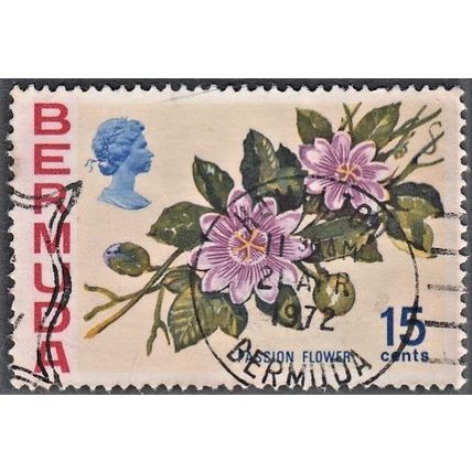 Bermuda, 1970 15c Passion Flower, SG 258 (Scott #264), used