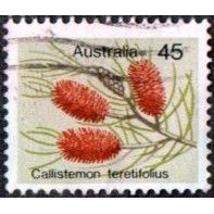 Australia 1975 45c Value. Wild Flowers, Callistemon Teretifolius. Fine Used