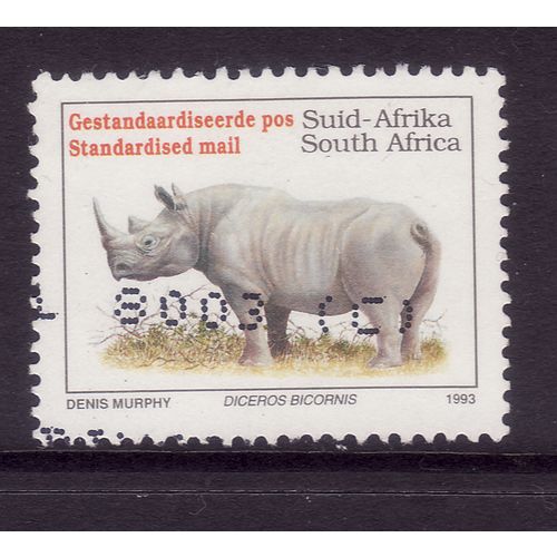 SOUTH AFRICA 1993 STANDARDISED MAIL BLACK RHINOCEROS SG821 FINE USED#3
