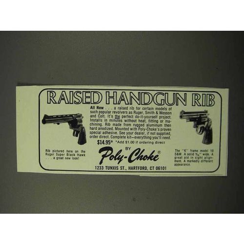 1975 Poly-Choke Handgun Rib Ad