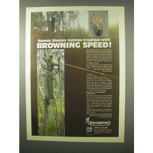 1980 Browning Bow Ad - Tackles Trophies with Speed