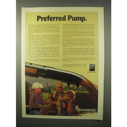 1980 Browning BPS Shotgun Ad - Preferred Pump