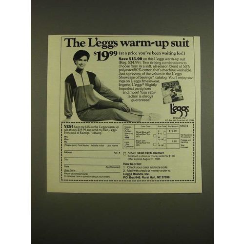 1985 L'eggs Warm-up Suit Ad