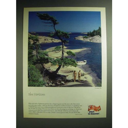 1985 Ontario Canada Ad - Blue Horizons