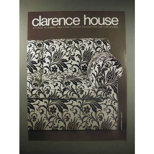 1990 Clarence House Schiapparelli Jacquard Ad