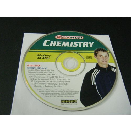 Quick Study Chemistry - Ages 14 & Up (PC, 2005) - Disc Only!!!