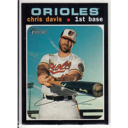 2020 Heritage High Number baseball card 519 Chris Davis - Baltimore Orioles