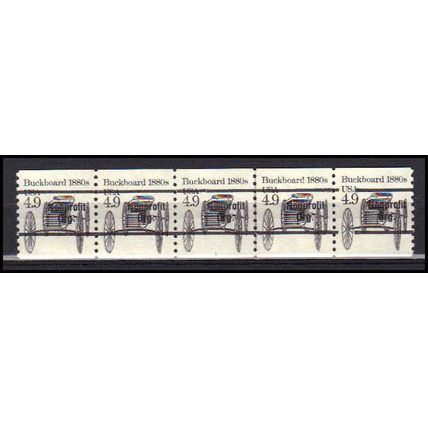 2124a 4.9c Buckboard Very Fine MNH Dry Gum PNC 1/5 Gap 1R X0553