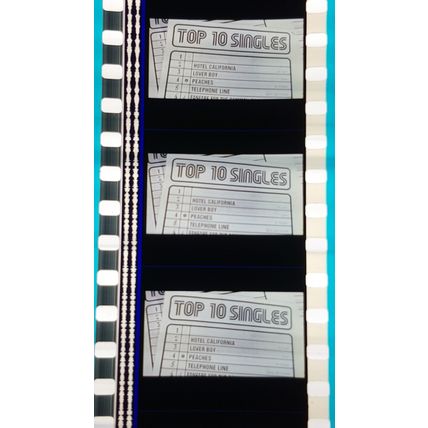Sex Pistols The Filth & The Fury. Pk DAB - C054b. 1 STRIP OF 5 - 35MM FILM CELLS