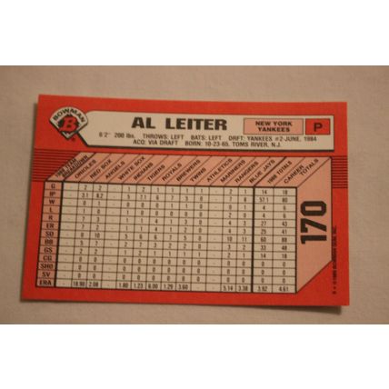Al Leiter 1989 Bowman TIFFANY NO. 170
