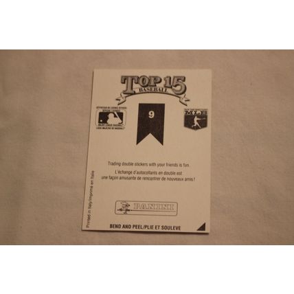 Ryne Sandberg 1991 Panini Top 15 Baseball STICKER NO. 34