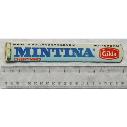 Vintage bookmark - Mintina Chewy Mints, Made in Holland by Gilda