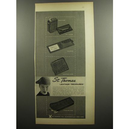 1952 St. Thomas Leather Accessories Ad - St. Thomas Leather Treasures