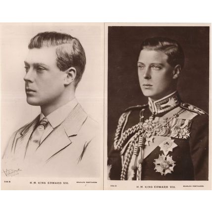 King Edward VIII incl Rare Young 2x Beagles Old Real Photo Postcard s