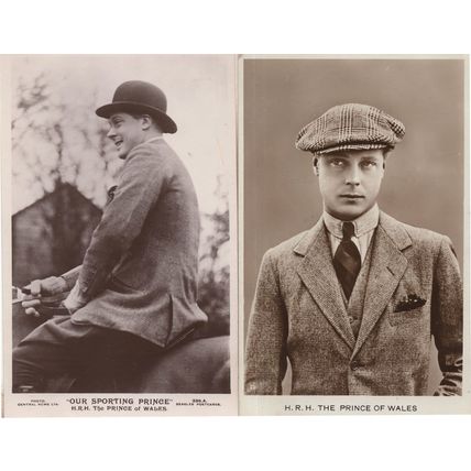 Our Sporting Prince King Edward VIII Of Wales 2x Old Postcard s