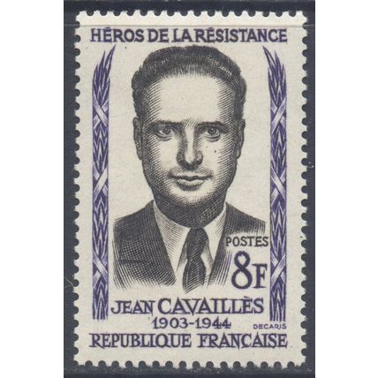 France Scott 879 - SG1381, 1958 Heroes of the Resistance 8f MH*