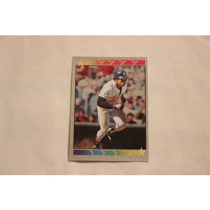 Rickey Henderson 1989 Topps FOIL Sticker NO. 145 Stickerback Dave Winfiield
