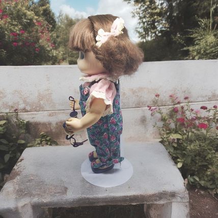 Precious Moments Garden of Friends Doll - Pansy - July - # 1431-2nd Edition