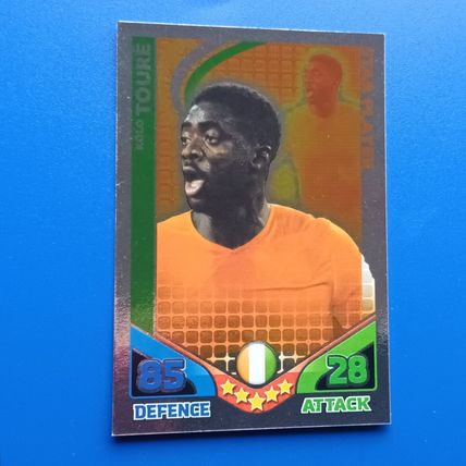 2010 TOPPS MATCH ATTAX WORLD CUP Kolo Toure Ivory Coast - Star Player Foil