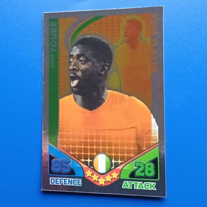 2010 TOPPS MATCH ATTAX WORLD CUP Kolo Toure Ivory Coast - Star Player Foil