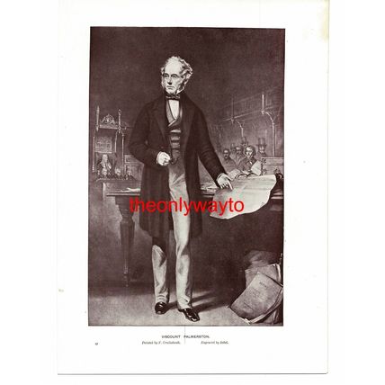 Viscount Palmerston, Book Illustration (Print), c1895