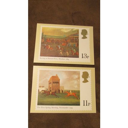 1979 GB PHQ Postcard covers set - Horse Racing - PHQ36