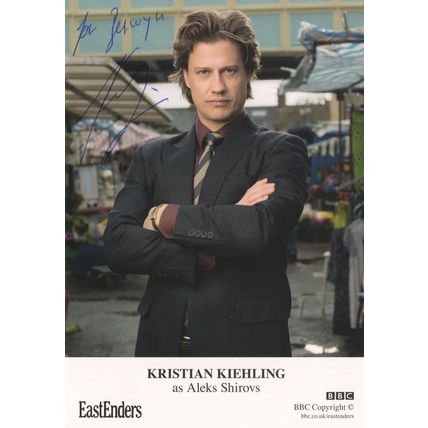 Kristian Kiehling as Aleks Shorovs BBC Eastenders Hand Signed Cast Card Photo