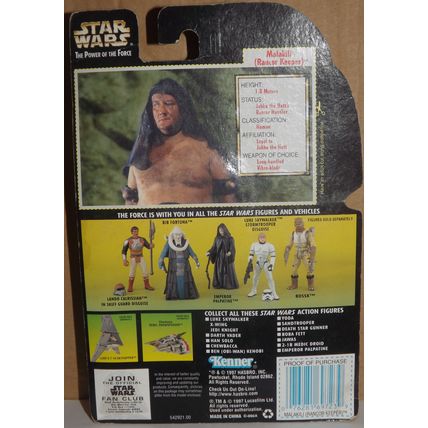 Star Wars Power Of The Force MALAKILI (RANCOUR KEEPER) 1999 MOC