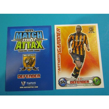 Anthony Gardner - Hull City - Match Attax 2008/09 Football Card