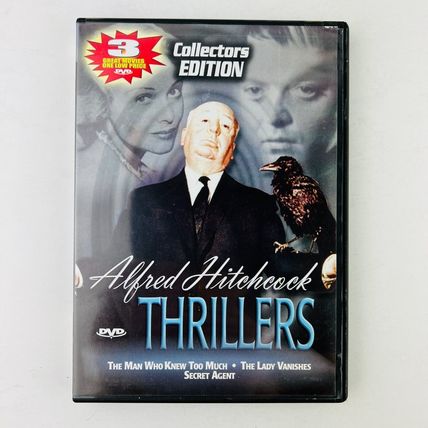 Alfred Hitchcock Thrillers Movie DVD Man Who Knew Too Much/Secret Agent/Lady Van