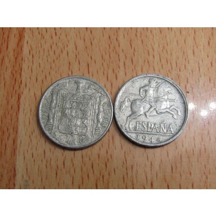 Spain 1945 10 Centimos Coin