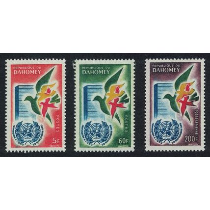 Dahomey Birds United Nations 3v 1961 MNH SG#159-161 MI#187-189