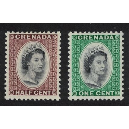 Grenada Portrait of Queen Elizabeth II 1953 MNH SG#192-193