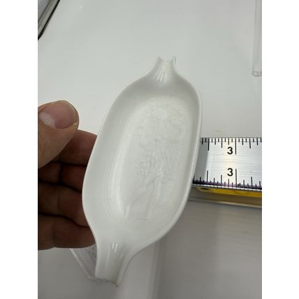 Rosenthal Signed Bjorn Wiinblad White Porcelain The Magic Flute Ashtray White