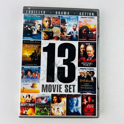 13 Film Set DVD 3 Disc Box Set Thriller, Drama, Action