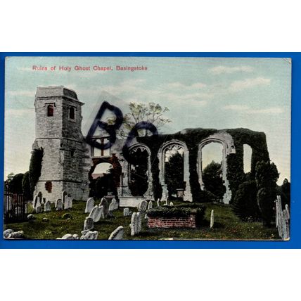 Postcard Ruins Of Holy Ghost Chapel Basingstoke Hampshire Nr Overton Whitchurch