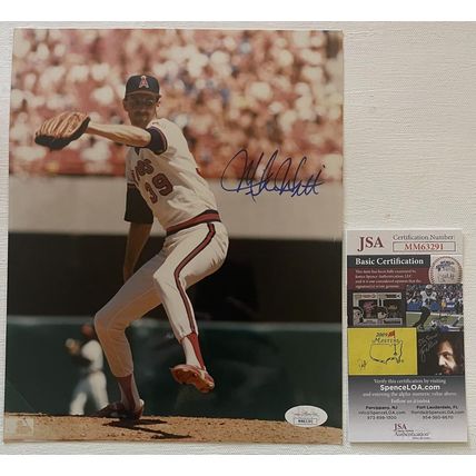 Mike Witt Signed Autographed Glossy 8x10 Photo California Angels : JSA COA