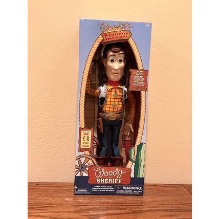 Disney Store Official Sheriff Woody Interactive Toy Story Pull String Doll