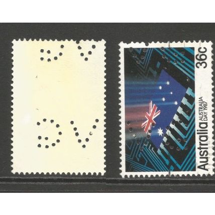 Australia 36c, used perfin