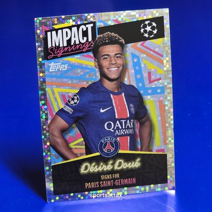 Topps Champions League Sticker 2024/25 Désiré Doué #408 PSG Impact DESIRE DOU