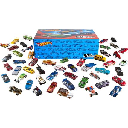 Hot Wheels Toy Trucks & Cars, 50-Pack, Set of 50 1:64 Scale Individually Package