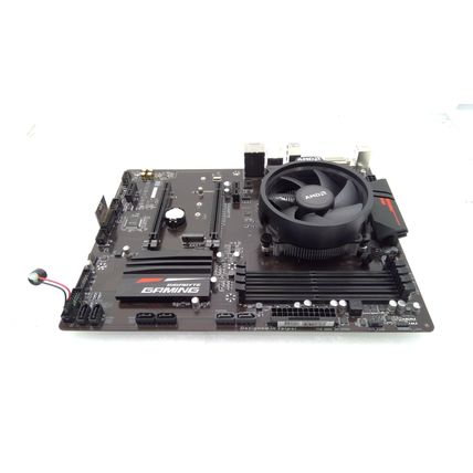 GIGABYTE B450 GAMING X Motherboard W/AMD CPU Ryzen 5 w/Heatsink Kit