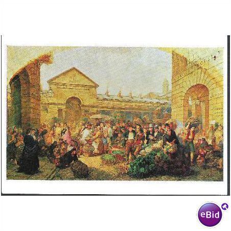 Levin, Phoebus - Covent Garden Market, 1864 - art postcard