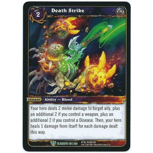WoW Warcraft TCG War of the Elements #25 Death Strike