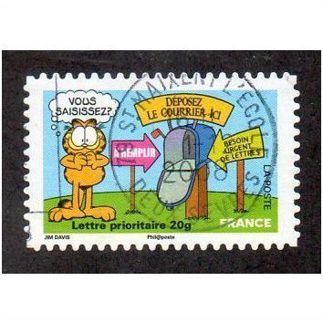 FRA 2008(55c) 'GARFIELD-LETTERBOX ' FINE USED (EBID20828)