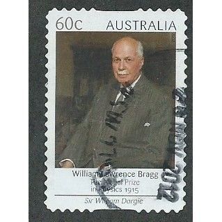 AUS 2012 60c (S/A) 'NOBEL PRIZE WINNERS - BRAGG ' FINE USED (EBID36-905)