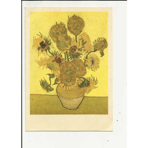 VAN GOGH "Sunflowers" Postcard by Hazan (3)