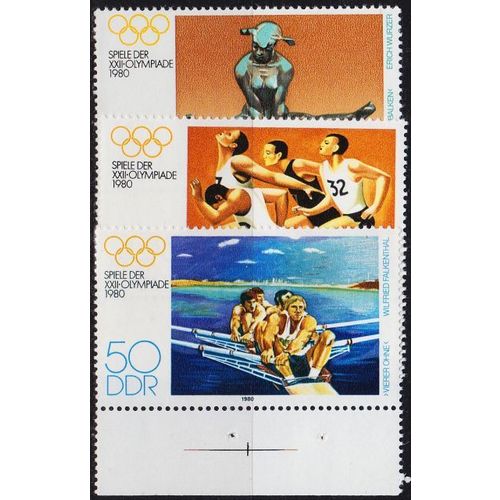 GERMANY DDR [1980] MiNr 2503-05 ( **/mnh ) Olympiade