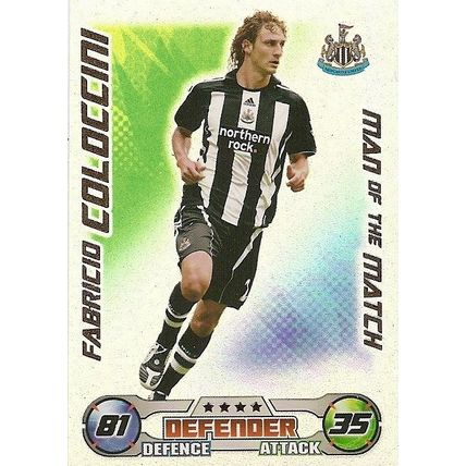Topps Match Attax 2008/09 Cards: MotM - Newcastle United, Coloccini